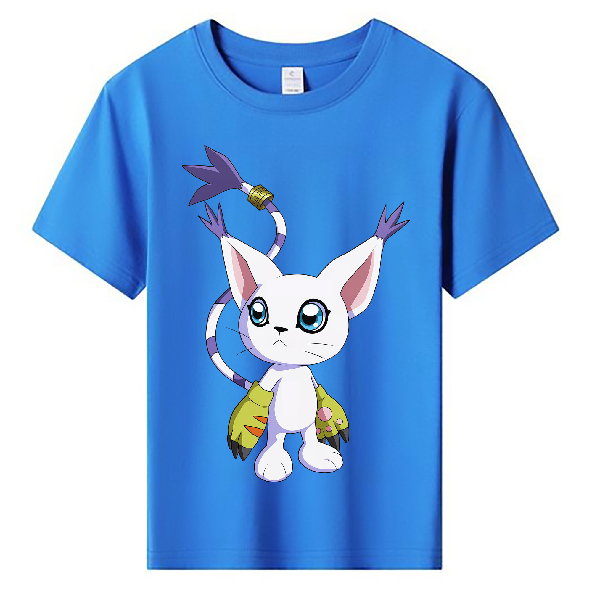 （画像用） Digimon デジタルモンスター/デジモン 綿100％キッズTシャツ（フロントプリント）